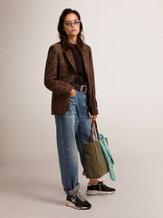 Golden Goose Women's round-neck sweater in black wool