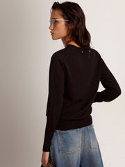 Golden Goose Women's round-neck sweater in black wool