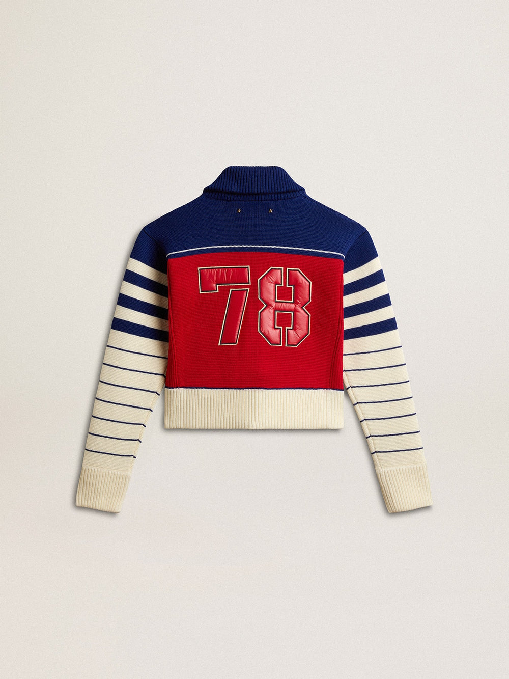 Golden Goose Women’s multicolor striped wool cropped sweatshirt