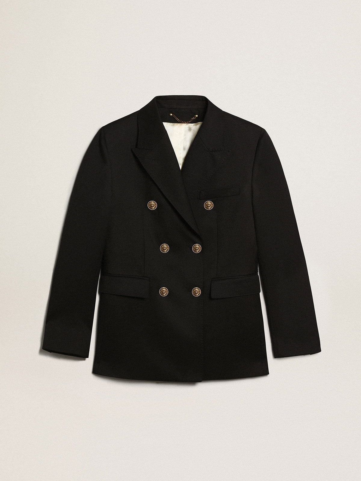 Golden Goose Women's double-breasted blue blazer | Golden Goose