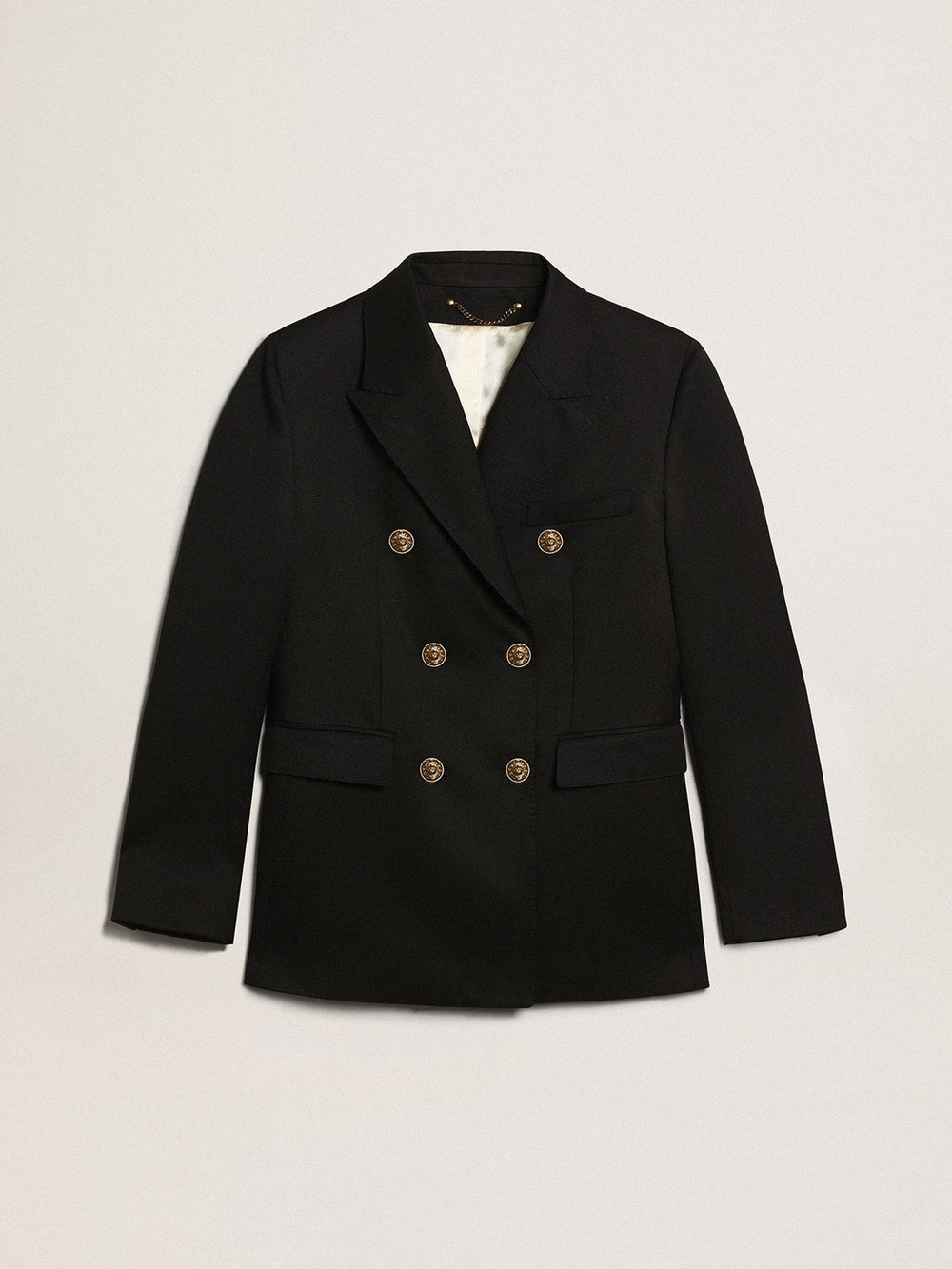 Golden Goose Women's double-breasted blue blazer | Golden Goose