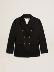 Golden Goose Women's double-breasted blue blazer | Golden Goose