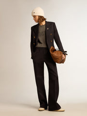 Golden Goose Women's double-breasted blue blazer | Golden Goose