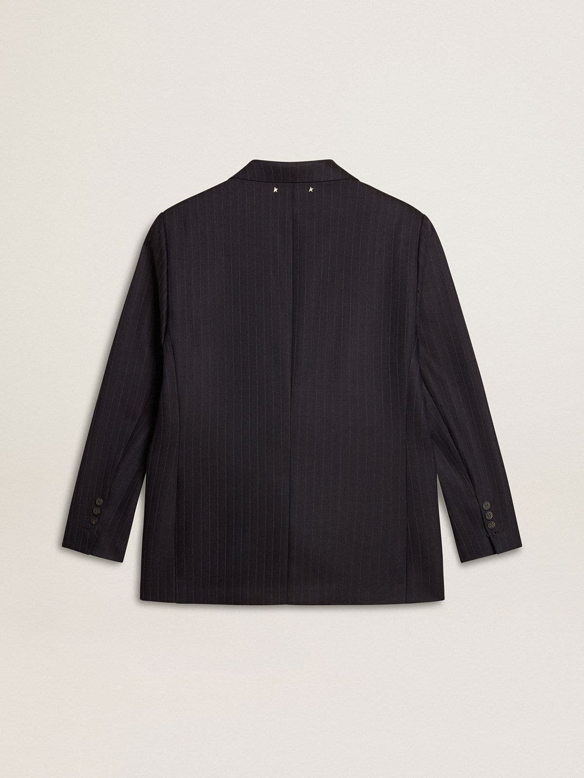 Golden Goose Women's midnight blue wool single-breasted blazer