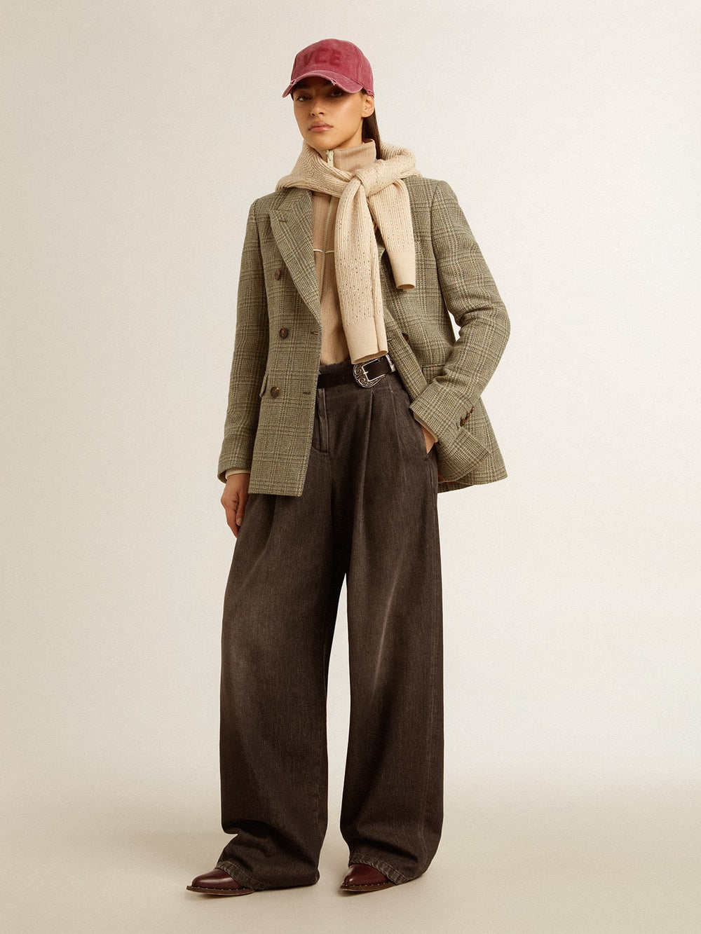 Golden Goose Women's double-breasted blazer in Shetland wool