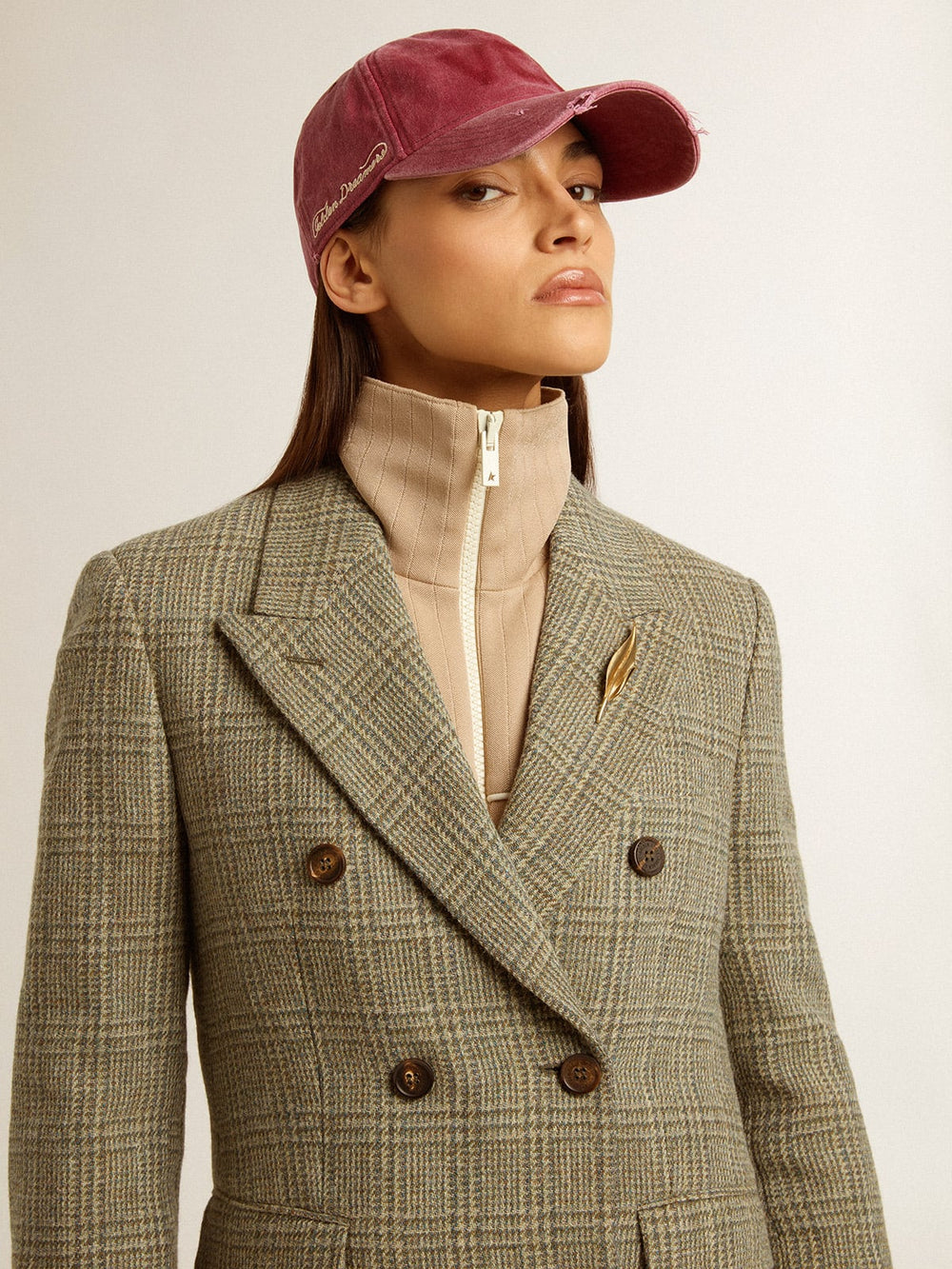 Golden Goose Women's double-breasted blazer in Shetland wool