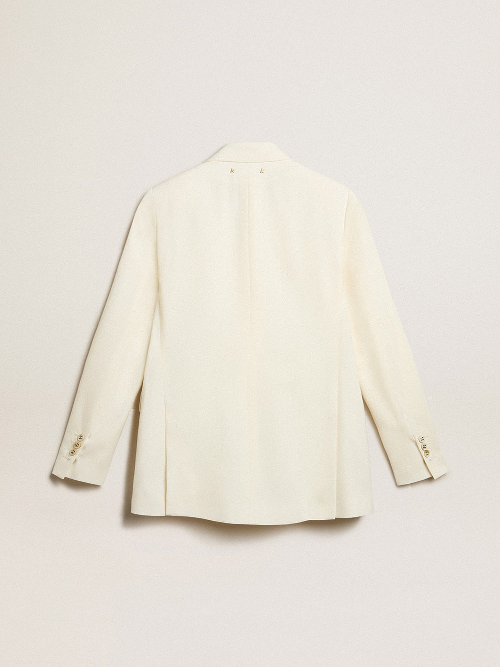Golden Goose Women’s aged white double-breasted blazer