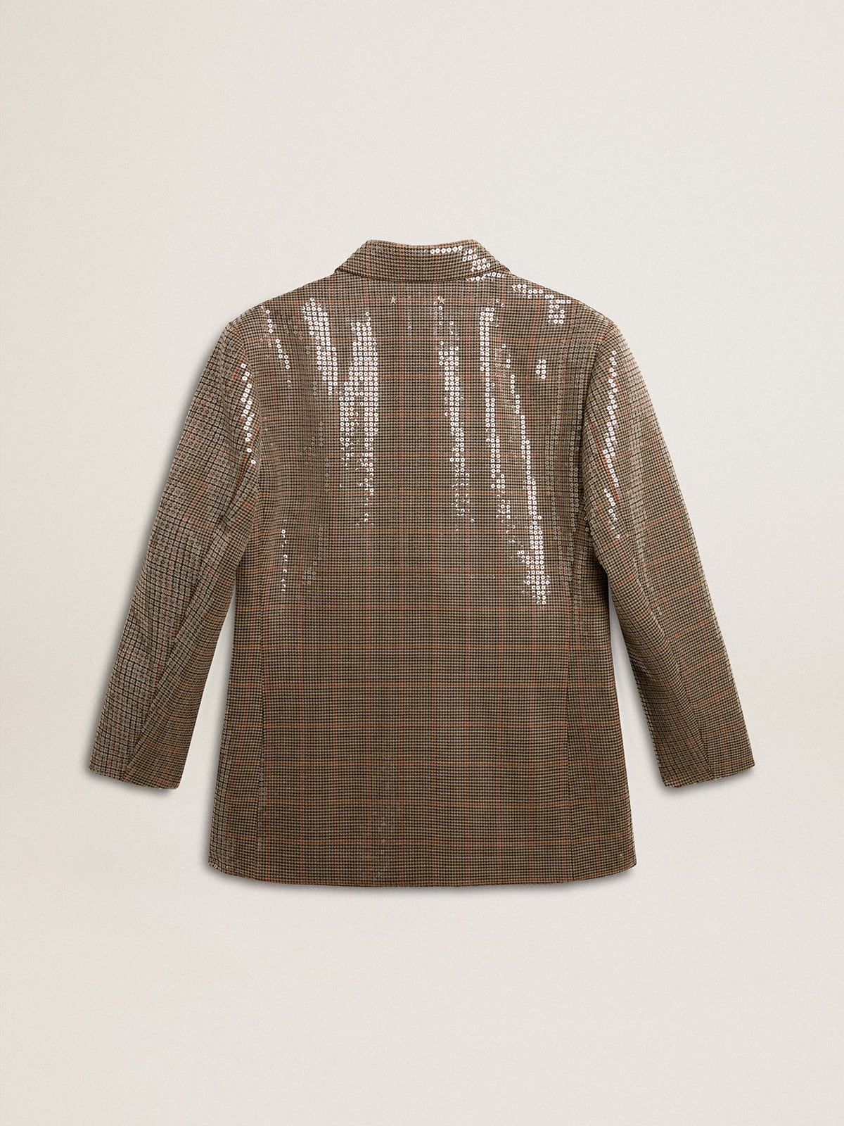 Golden Goose Women's houndstooth jacket with all-over sequin embroidery