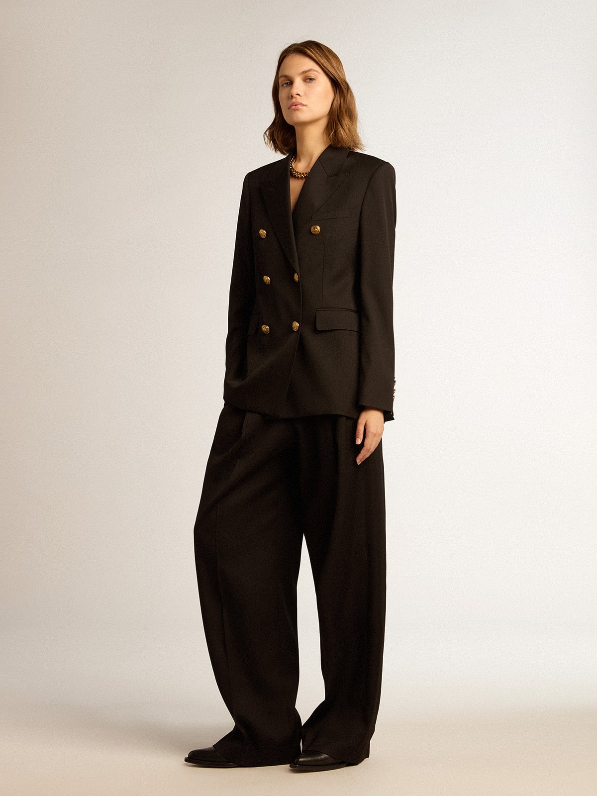 Golden Goose Women’s black double-breasted blazer