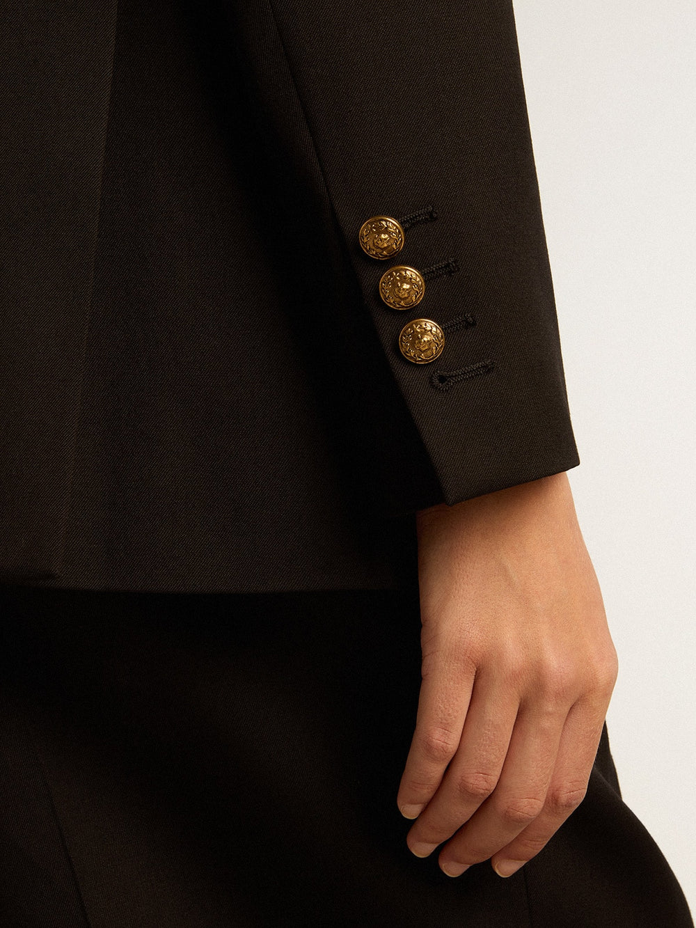 Golden Goose Women’s black double-breasted blazer