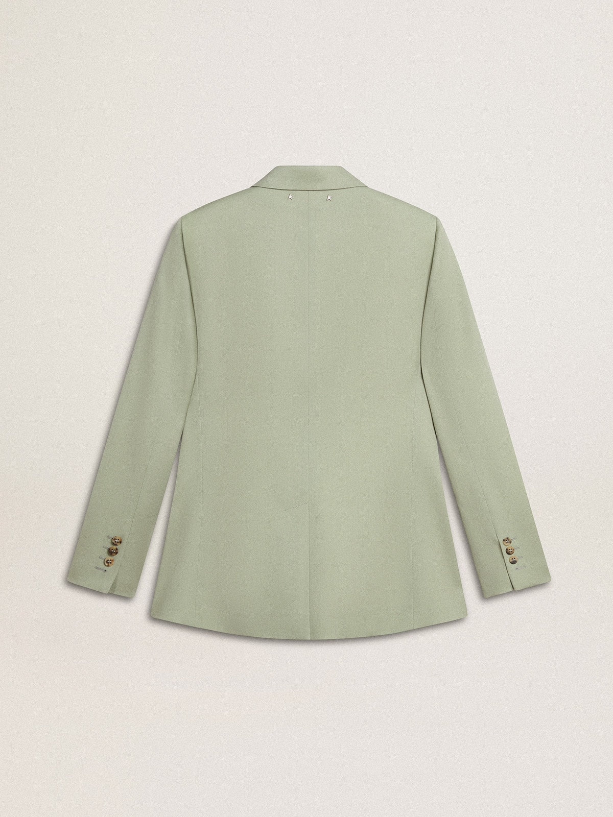 Golden Goose Women's blazer jacket in sage-green wool