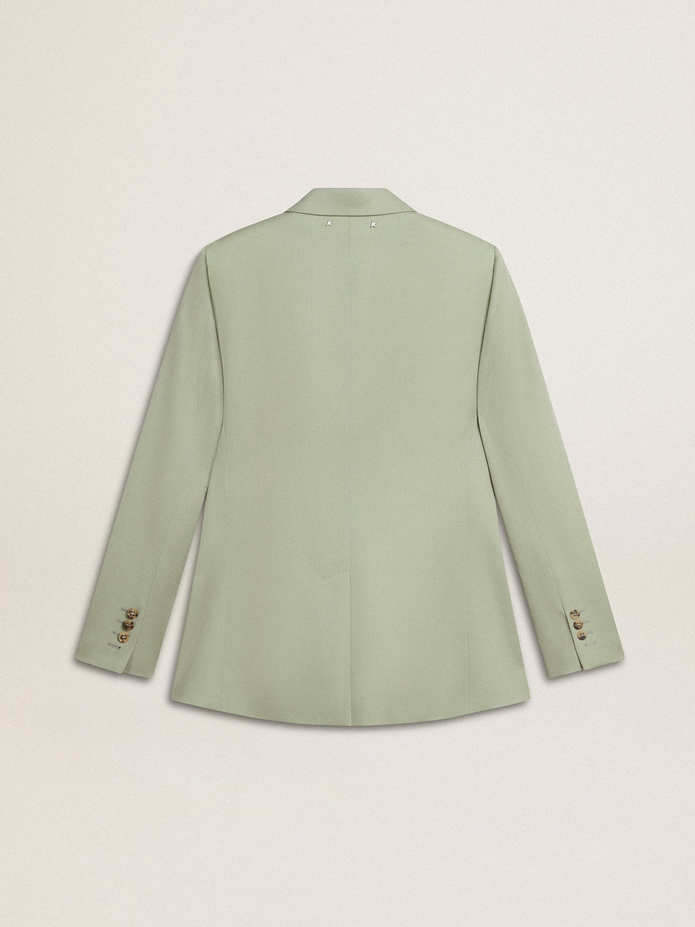 Golden Goose Women's blazer jacket in sage-green wool