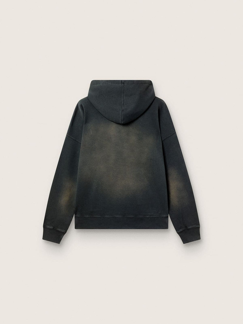 Golden Goose Unisex hooded sweatshirt in black cotton with a bleached effect