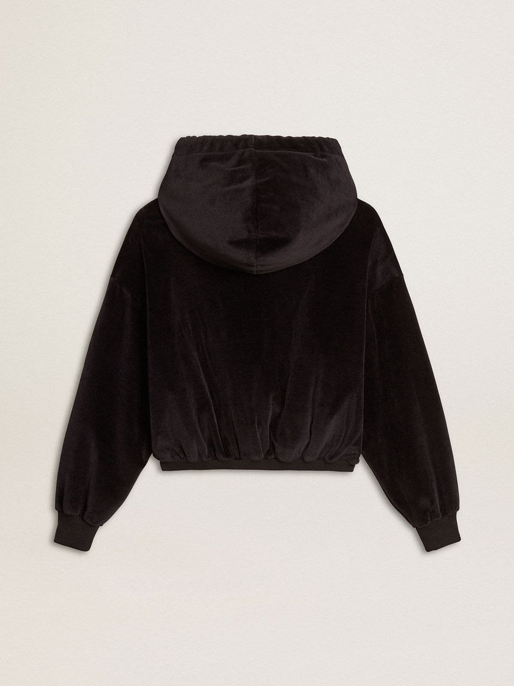 Golden Goose Women's black cotton-blend hoodie with zip