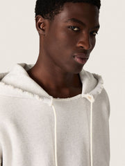 Golden Goose Star unisex hooded sweatshirt in gray melange cotton