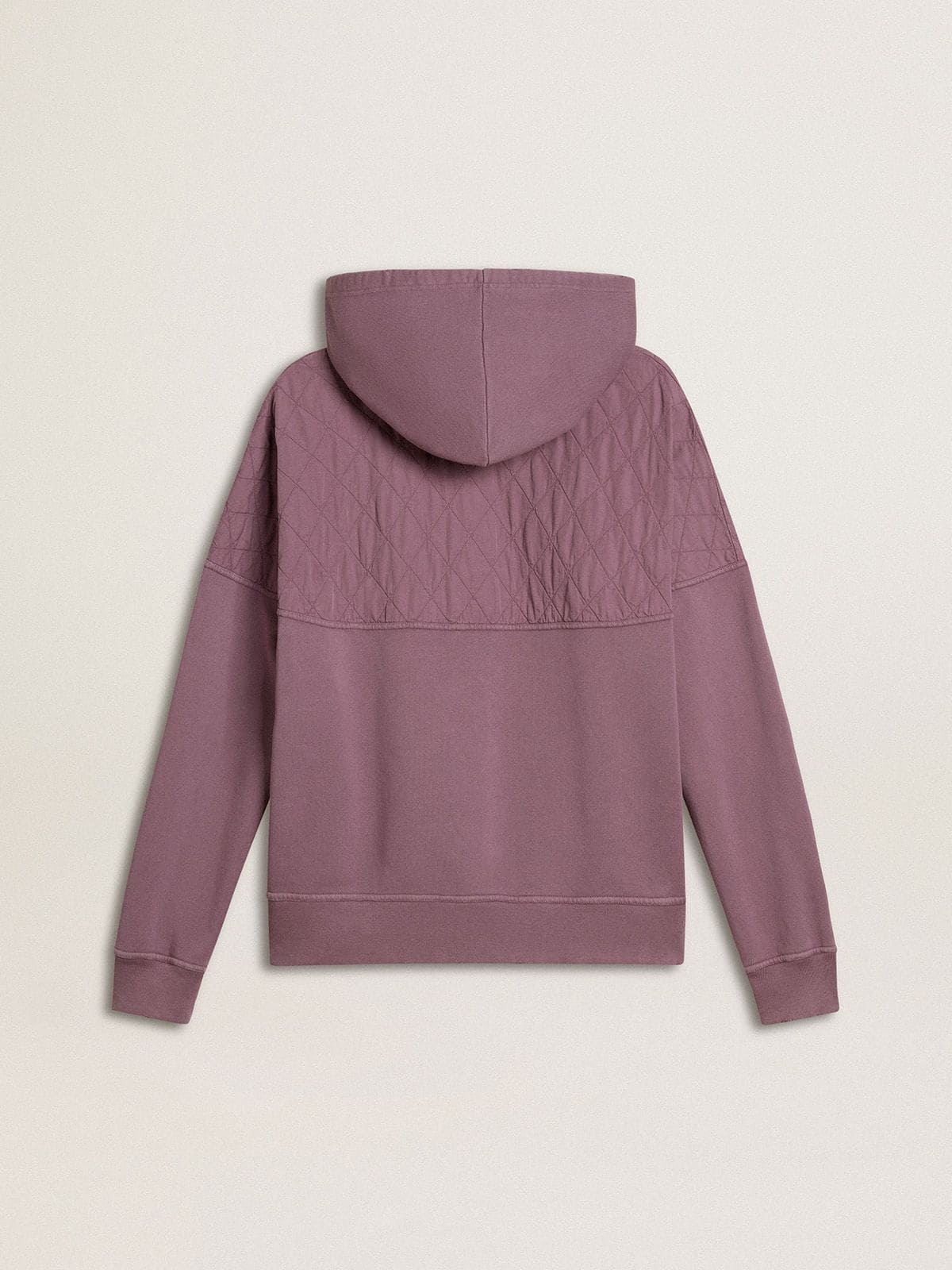 Golden Goose Unisex mauve cotton sweatshirt with print on the front