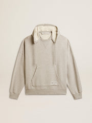 Golden Goose Unisex cotton hooded sweatshirt with print on the back