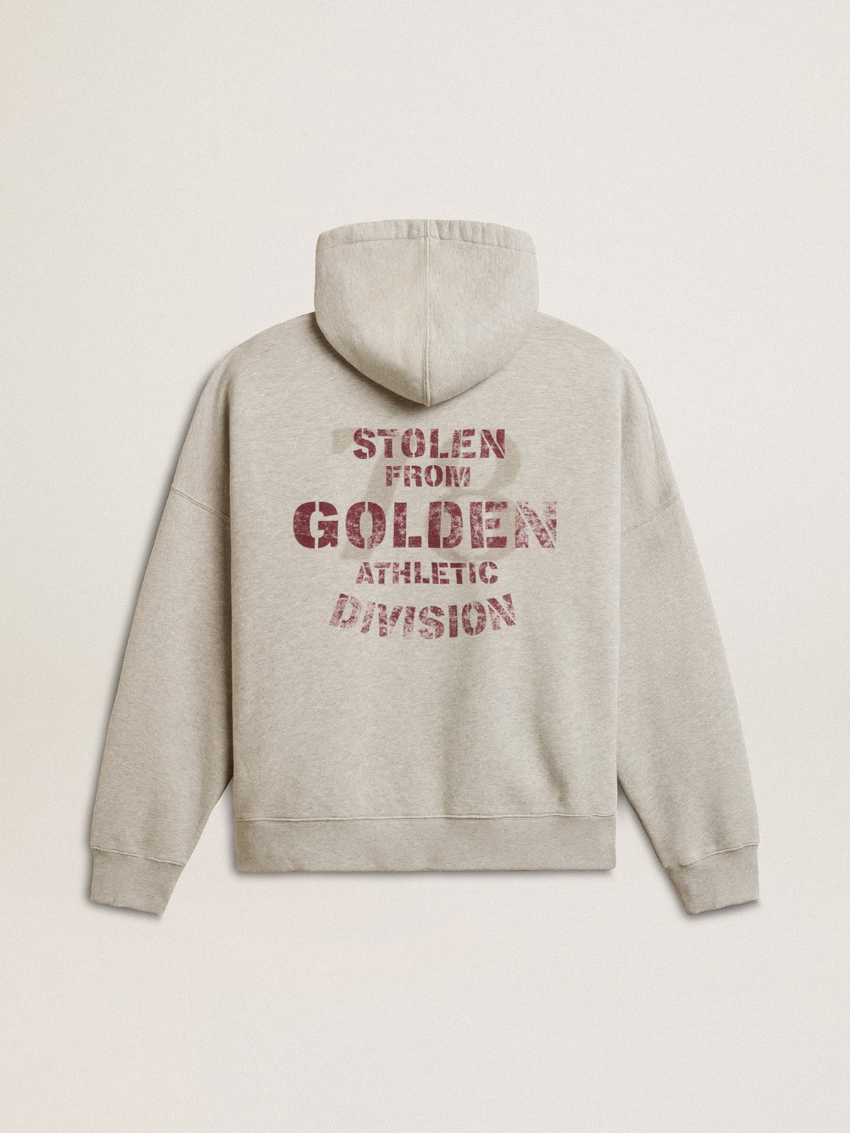 Golden Goose Unisex cotton hooded sweatshirt with print on the back