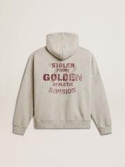 Golden Goose Unisex cotton hooded sweatshirt with print on the back
