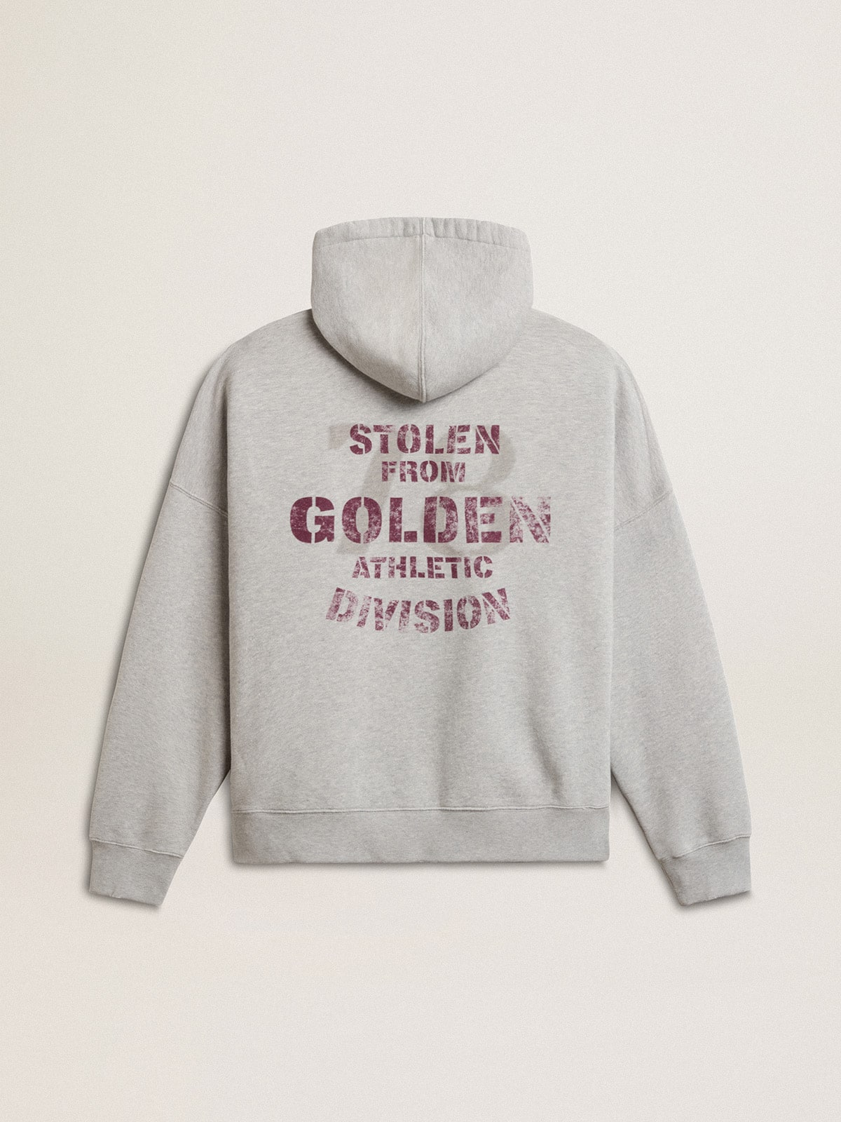 Golden Goose Unisex cotton hooded sweatshirt with print on the back