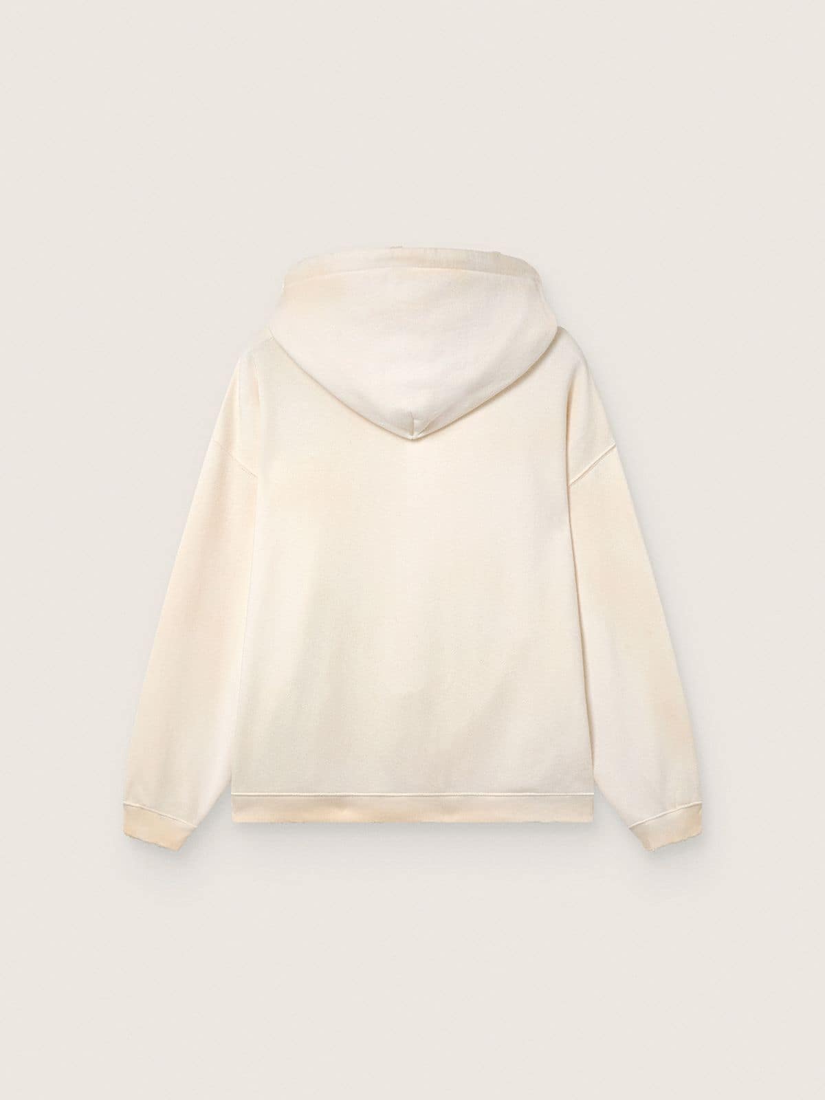 Golden Goose Star unisex hooded sweatshirt in white cotton with logo print
