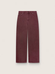 Golden Goose Women's jeans in burgundy denim
