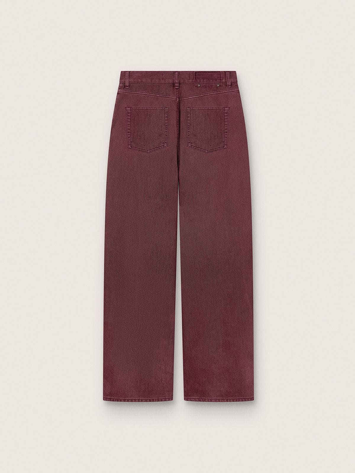 Golden Goose Women's jeans in burgundy denim