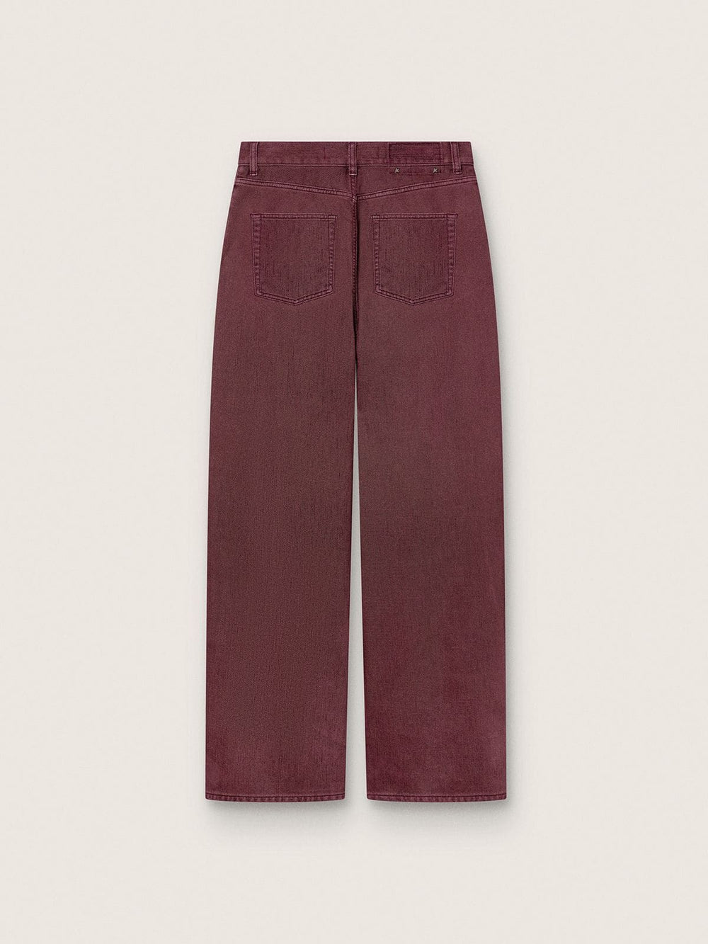 Golden Goose Women's jeans in burgundy denim