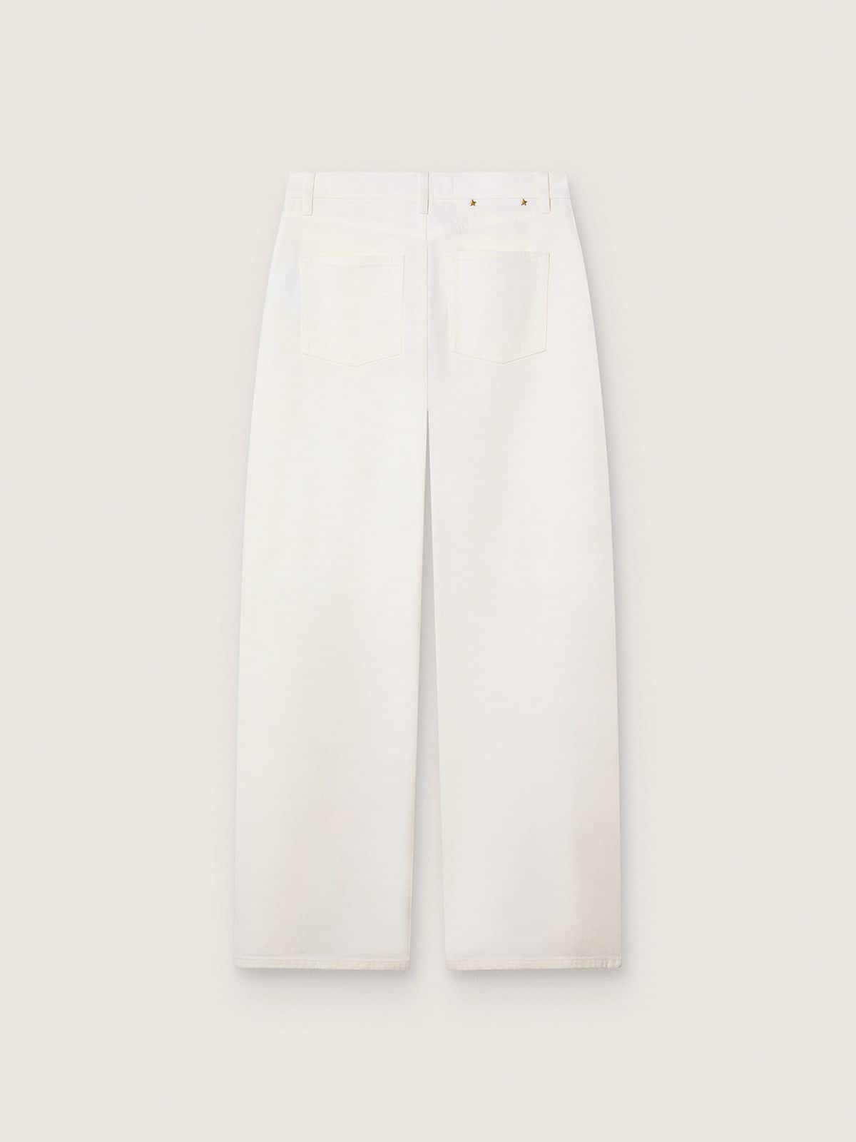 Golden Goose Golden women’s boyfriend jeans in optical white bull denim