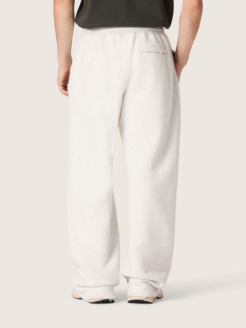 Golden Goose Star unisex sweatpants in gray melange fleece