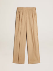 Golden Goose Women’s wool gabardine pants in sand