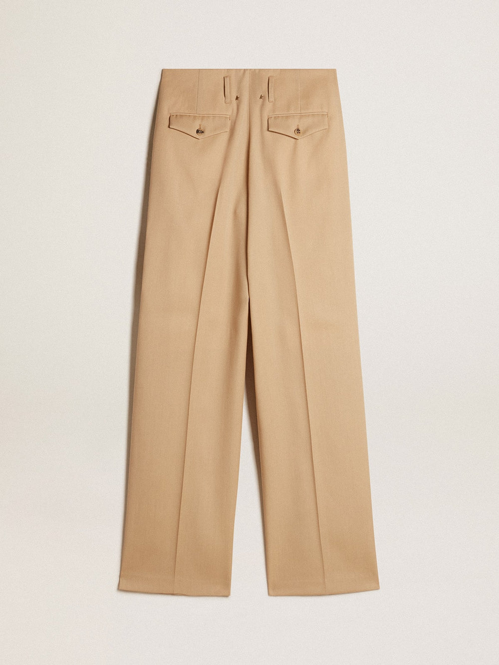 Golden Goose Women’s wool gabardine pants in sand