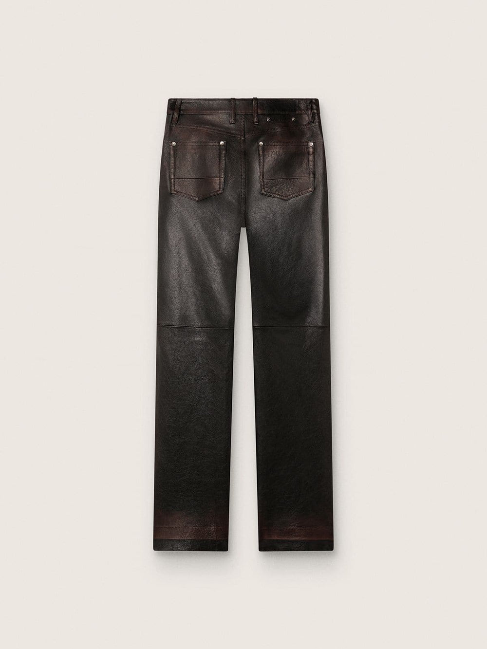 Golden Goose Women's pants in dark burgundy nappa with vintage finish