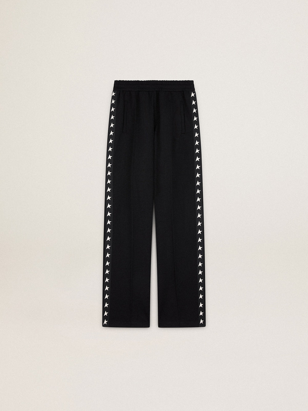 Golden Goose Women’s black joggers with white stars on the sides