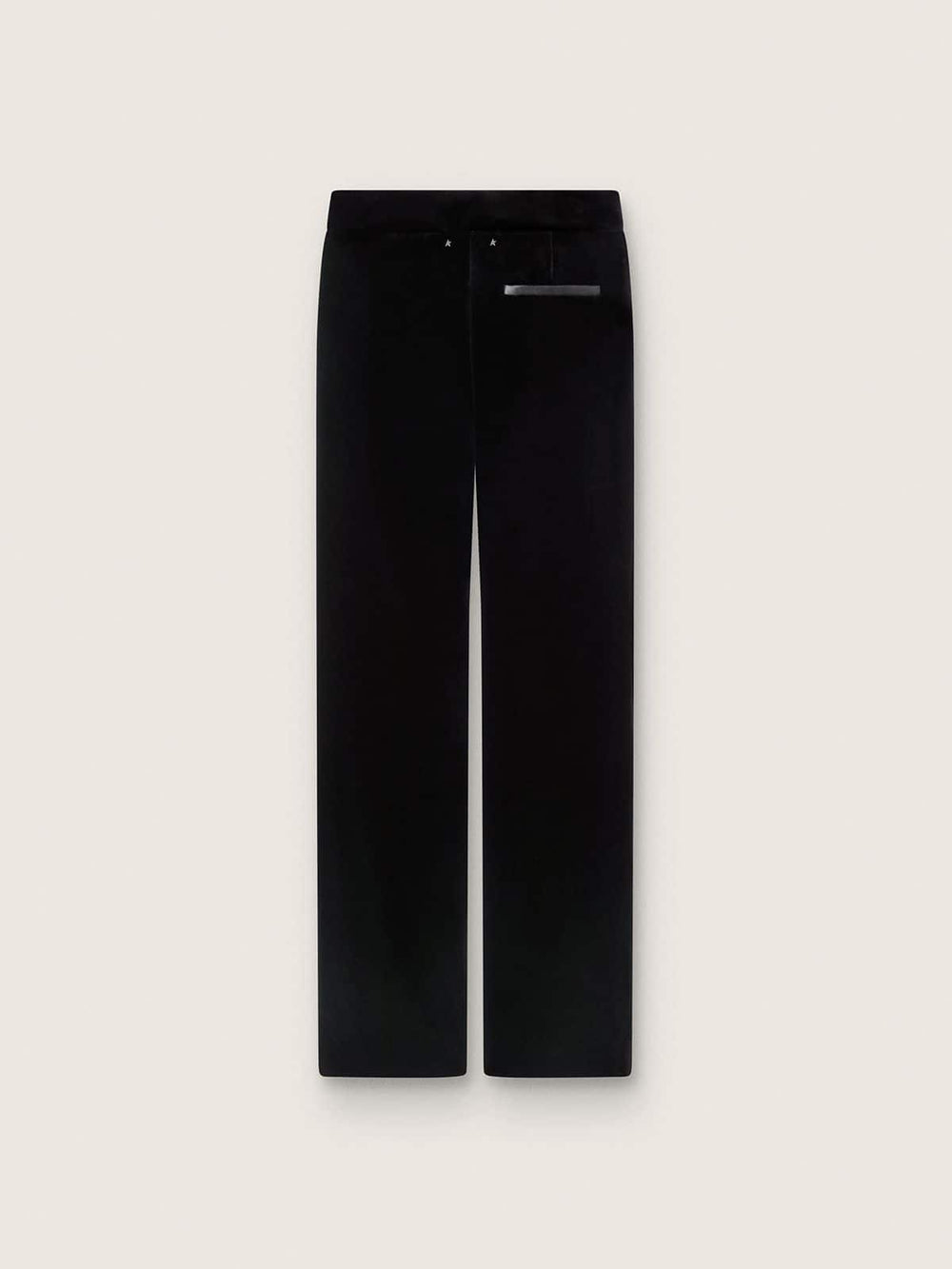 Golden Goose Women's slim-fit flared pants in black cotton velvet