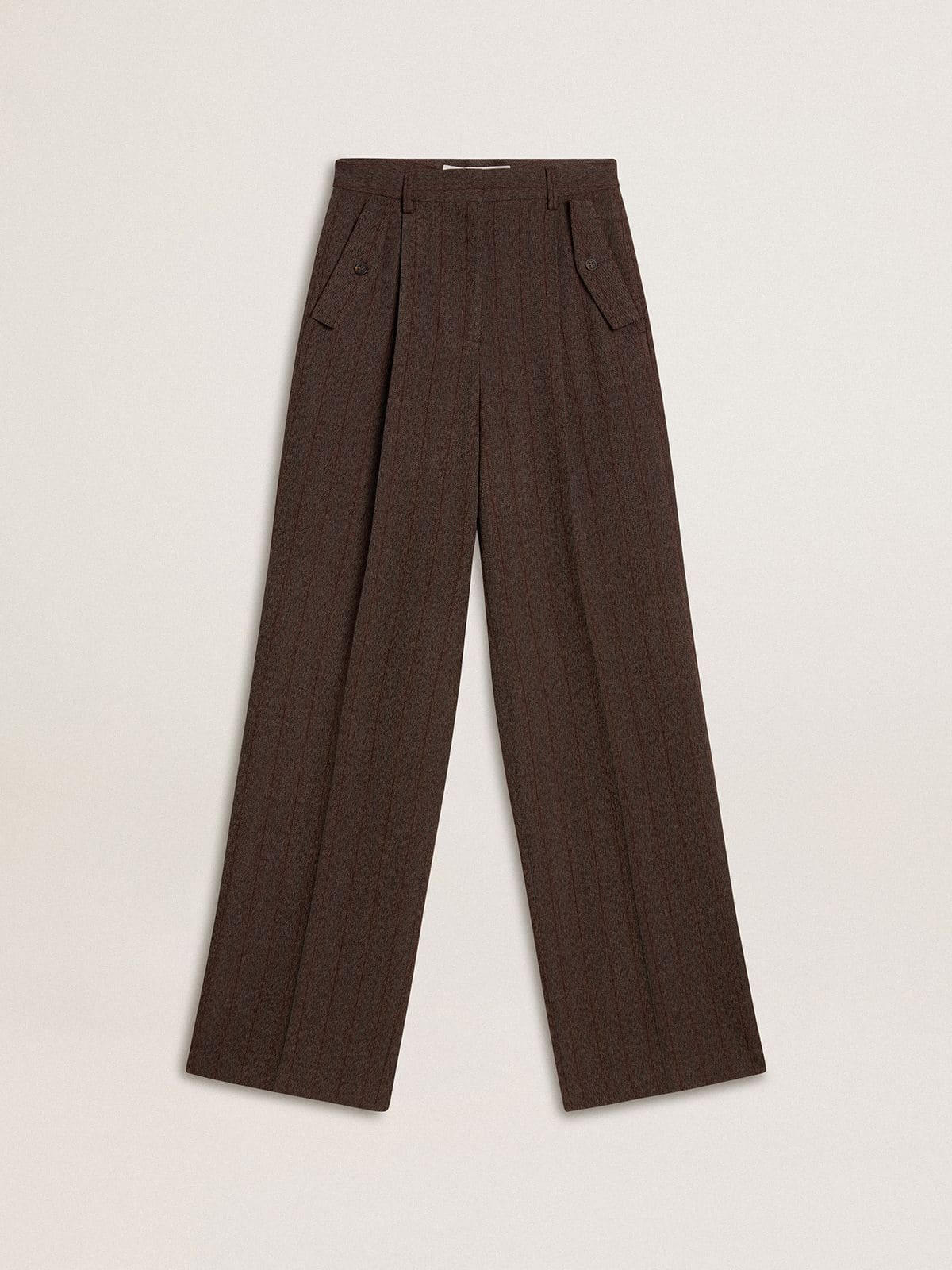 Golden Goose Women's brown virgin wool pants