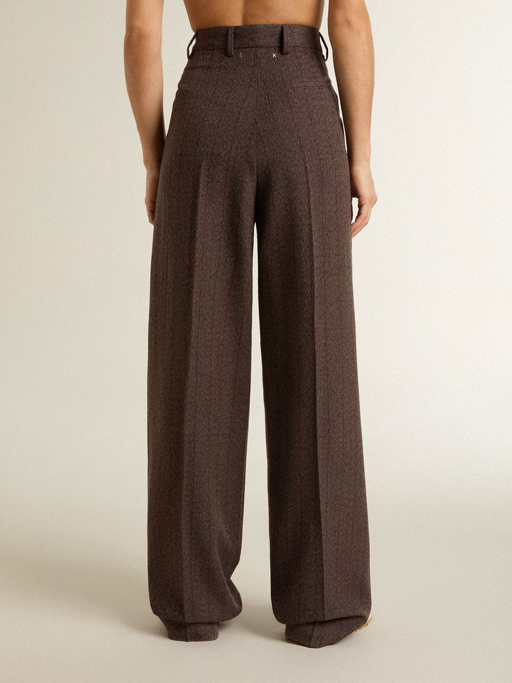 Golden Goose Women's brown virgin wool pants