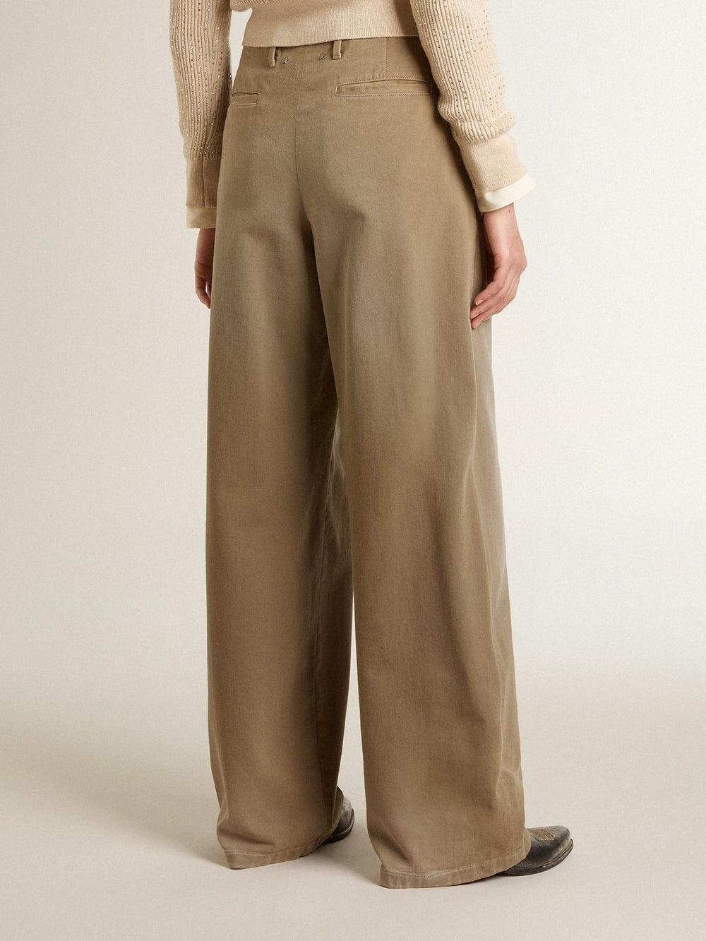 Golden Goose Women's khaki cotton pants