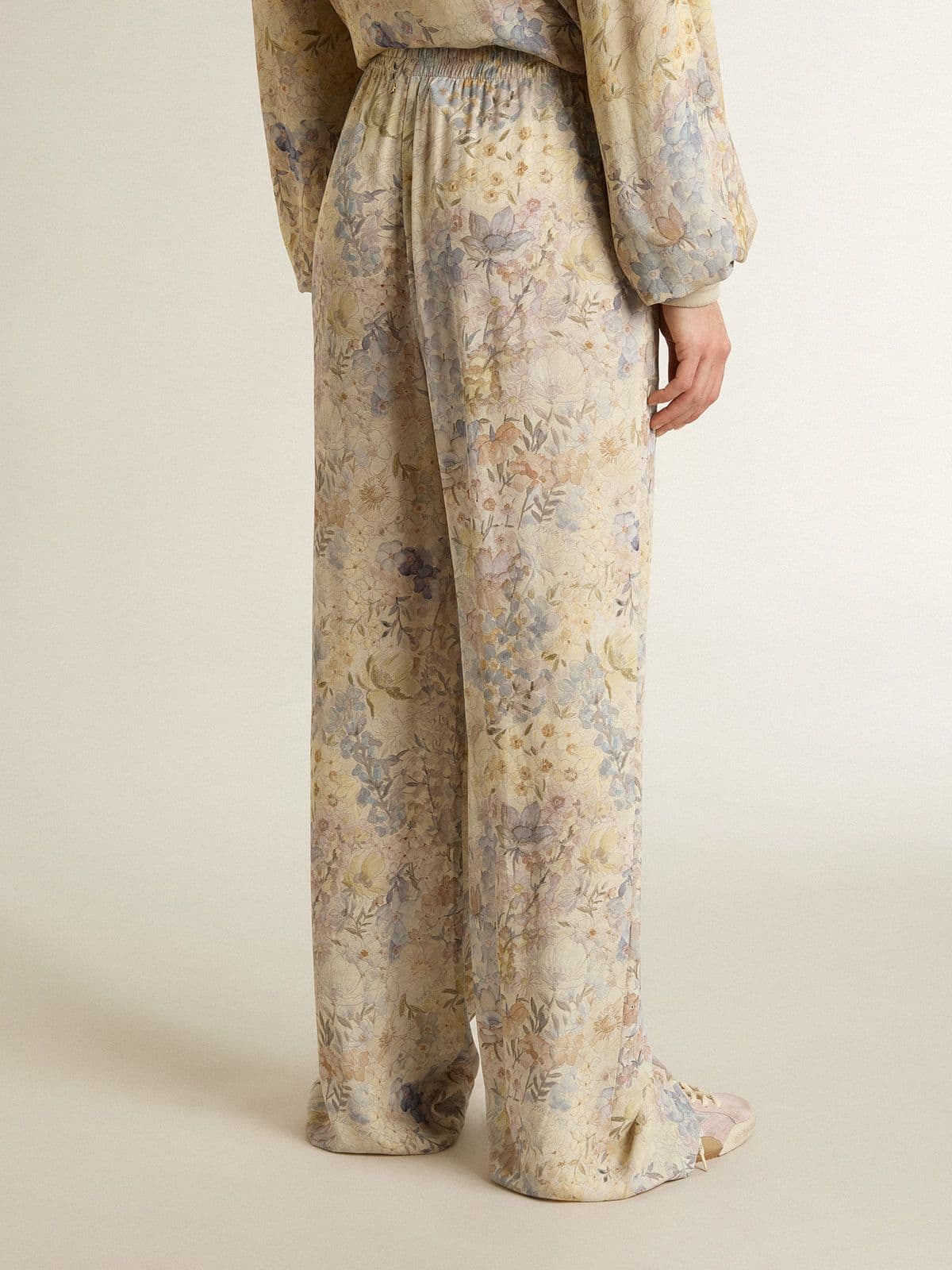 Golden Goose Women's multicolor joggers with floral print