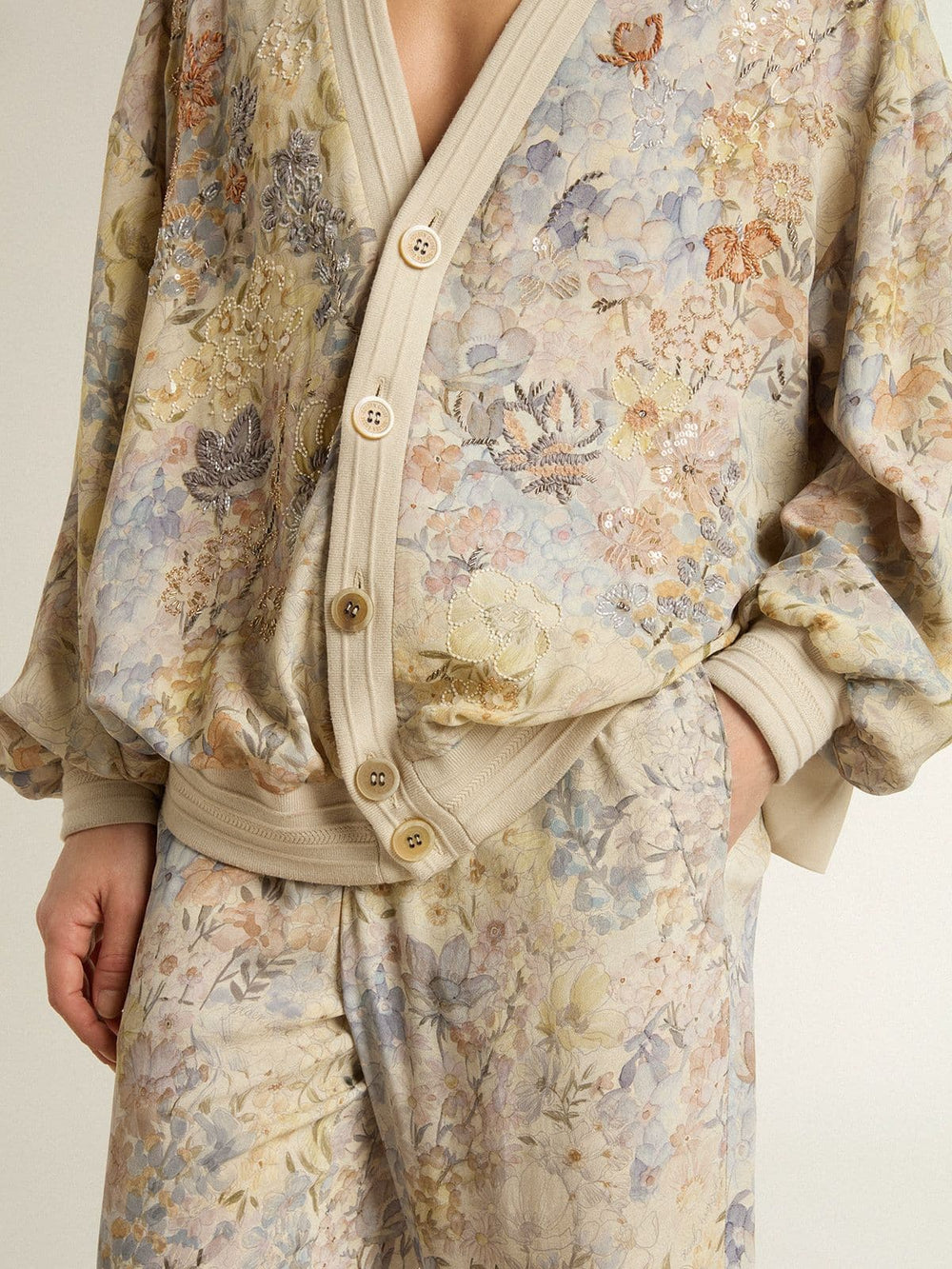 Golden Goose Women's multicolor joggers with floral print