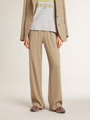 Golden Goose Women's travertine-colored joggers