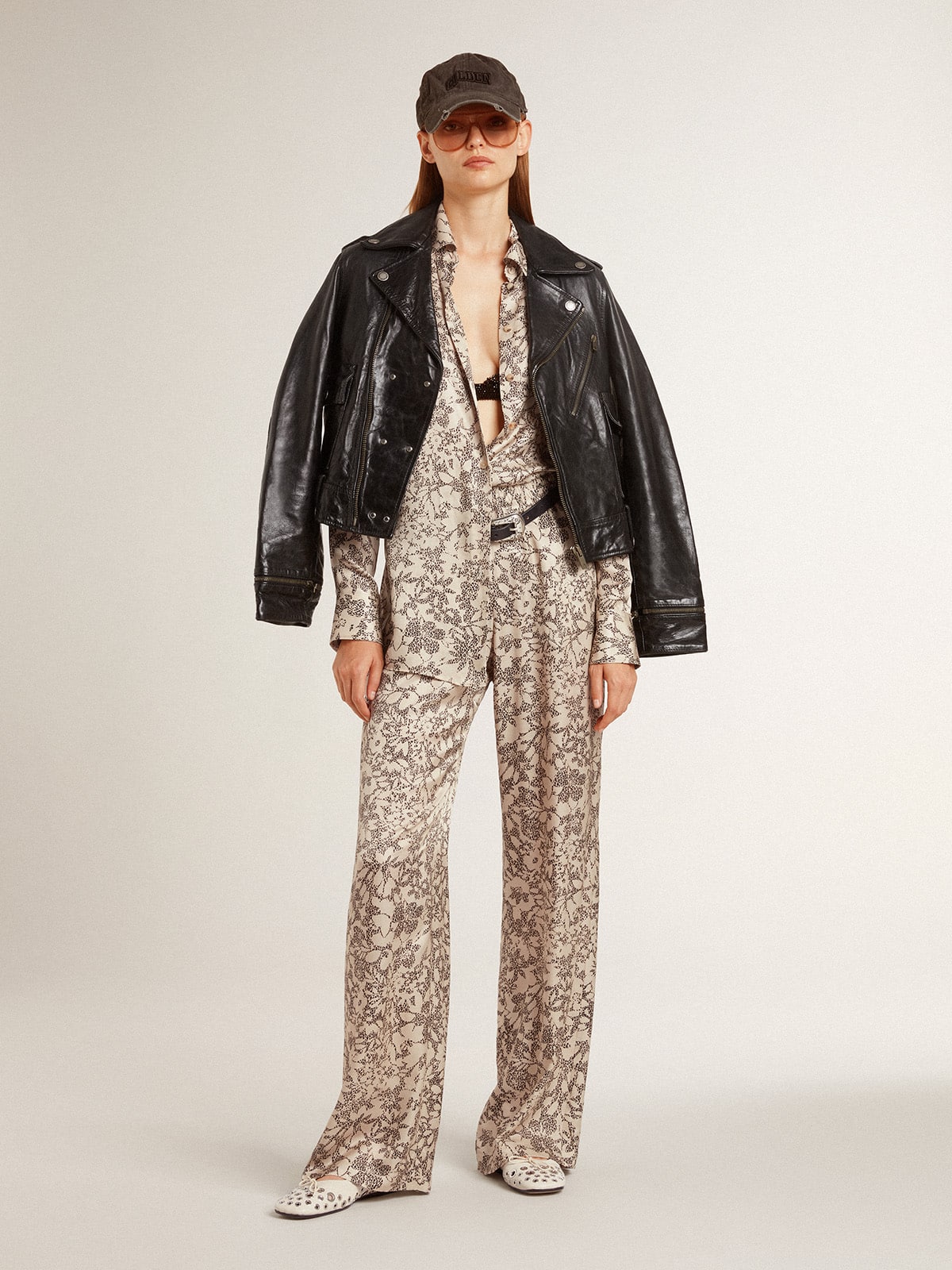 Golden Goose Women's joggers with floral print