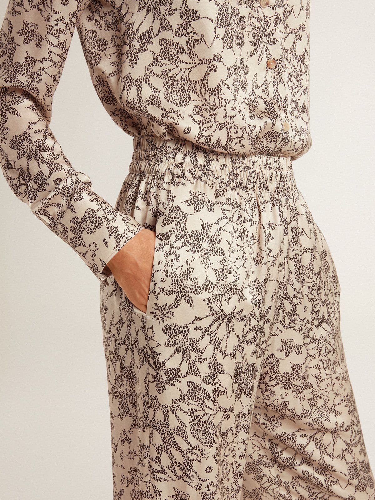 Golden Goose Women's joggers with floral print