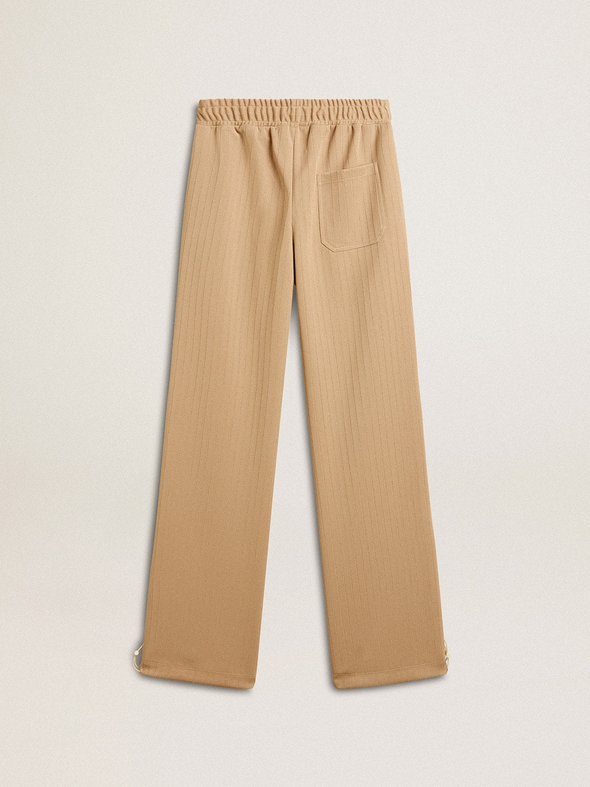 Golden Goose Women’s light beige joggers with white logo