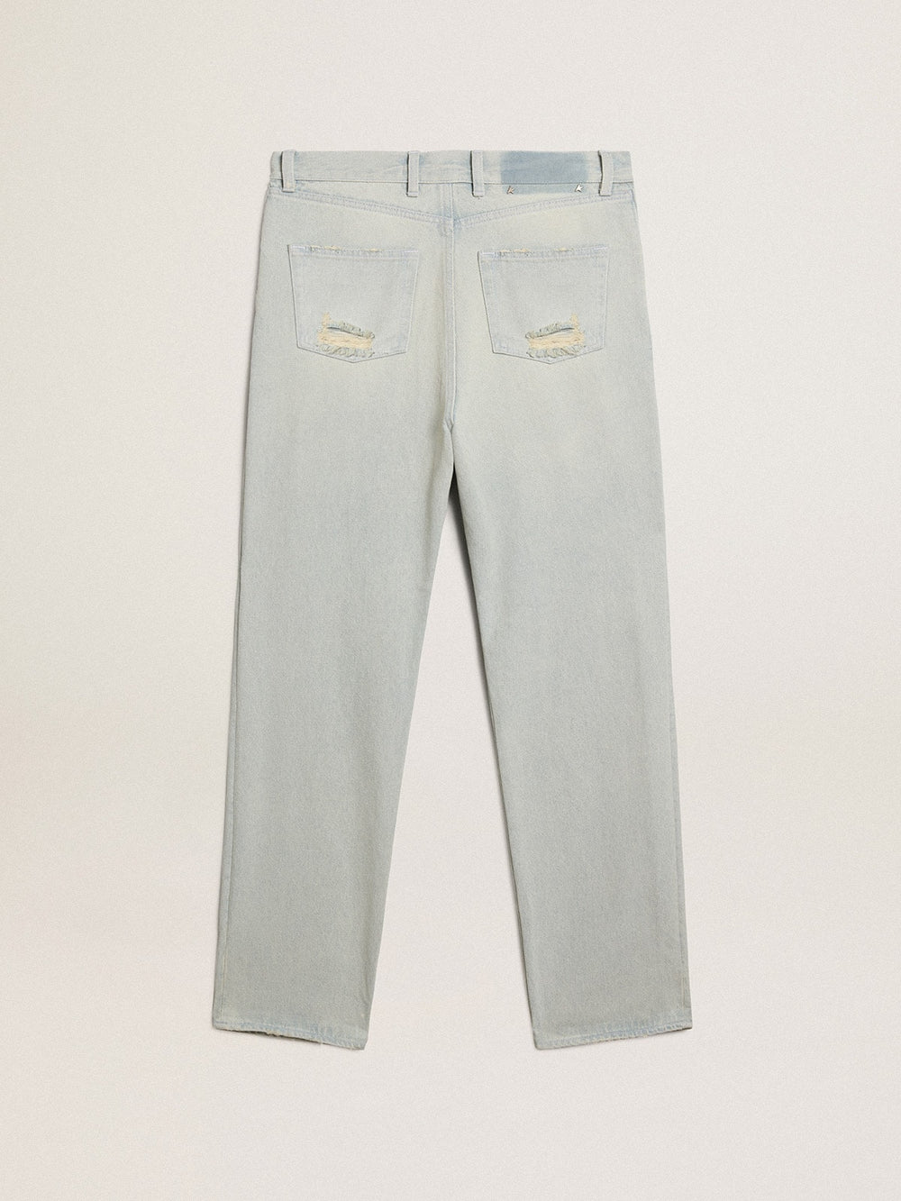 Golden Goose Women's bleached jeans with cabochon crystals