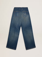 Golden Goose Women’s wide-leg medium wash CNY jeans