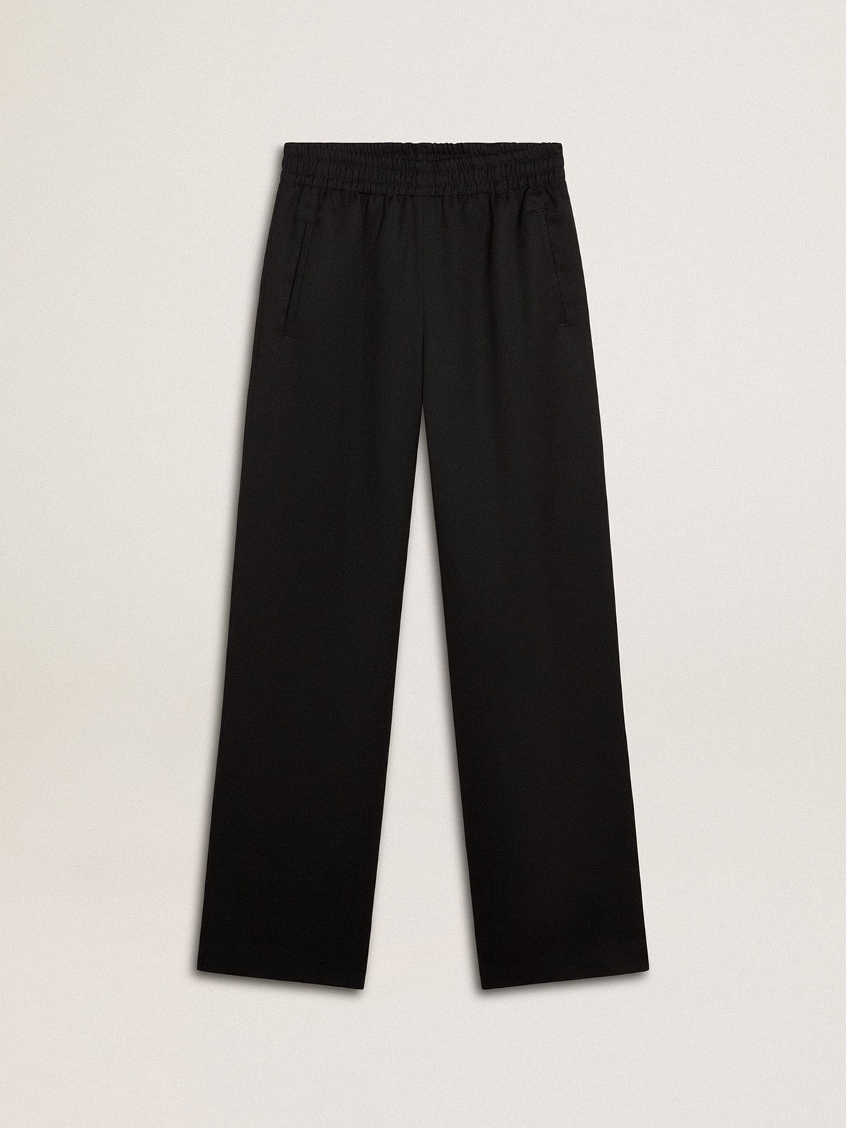 Golden Goose Women’s black lightweight wool joggers