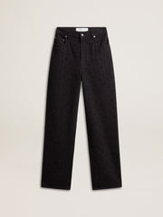 Golden Goose Women’s cotton denim pants with crystal and stone decoration