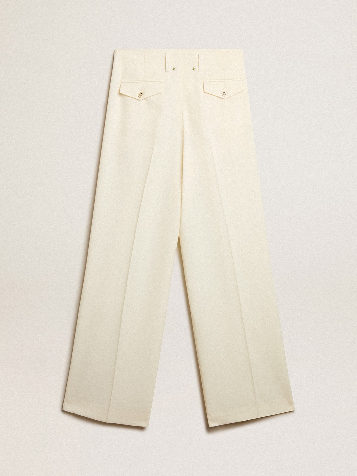 Golden Goose Women's joggers in aged white wool blend