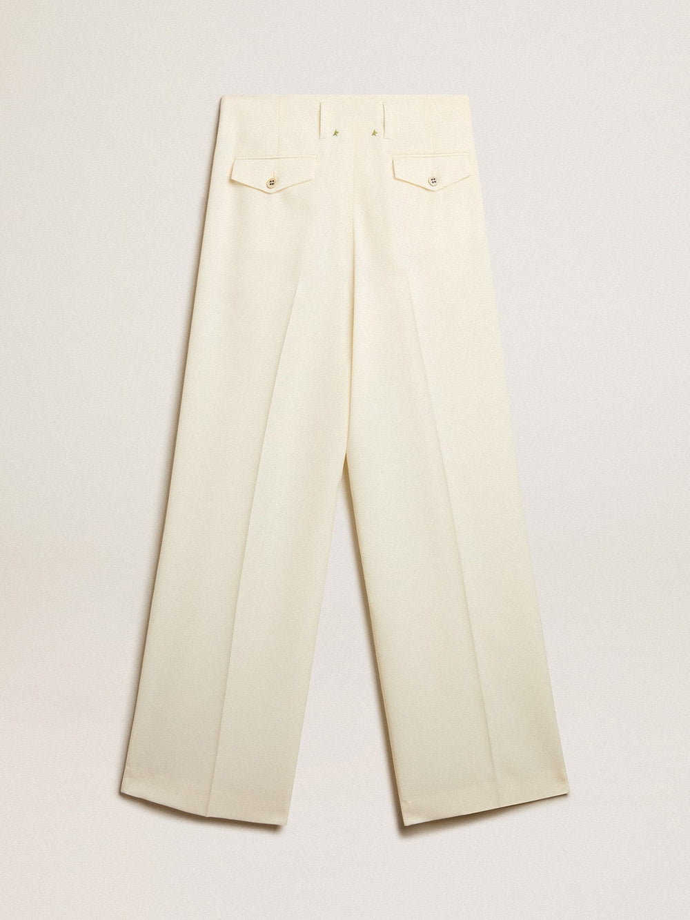 Golden Goose Women's joggers in aged white wool blend